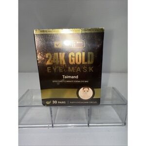 NIB 24K Gold Under Eye Mask for Puffy Eyes Dark Circle 30 Pack